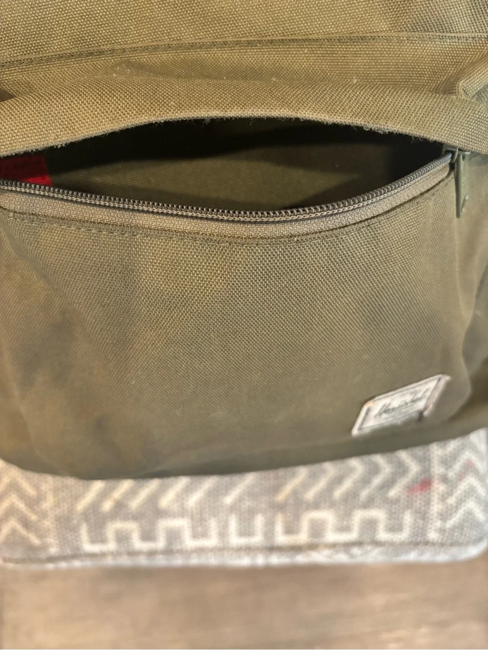 Herschel Supply Company Olive Green Canvas Backpack